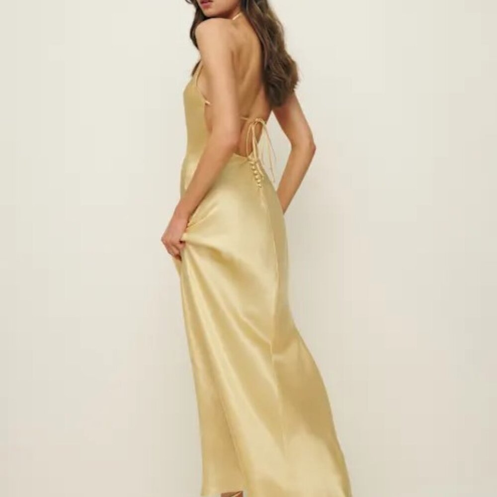 Reformation Jeany Silk Dress